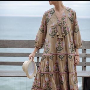 Pink Chicken Ojai print dress